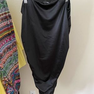 Black Polyester Skirt